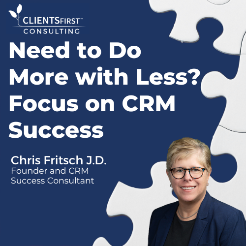Need to Do More with Less? Focus on CRM Success