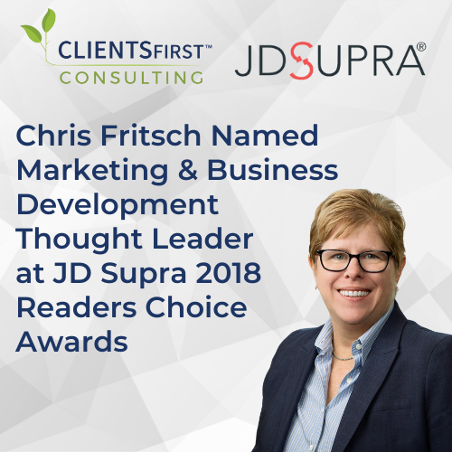 Chris Fritsch Named Marketing & BD Thought Leader in JD Supra 2018 Readers Choice Awards