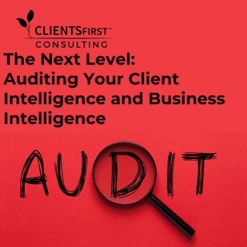 The Next Level - Auditing Your Firms Client Intelligence and Business Intelligence